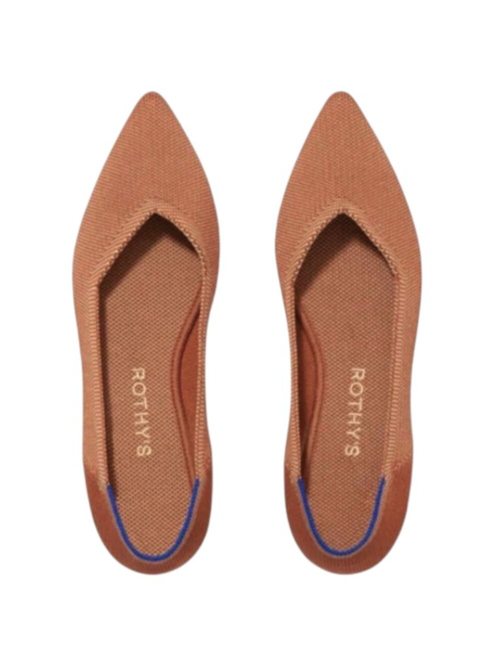 Rothy’s The Point II Flats Amber Women 9.5 + Extra Insoles Washable Knit